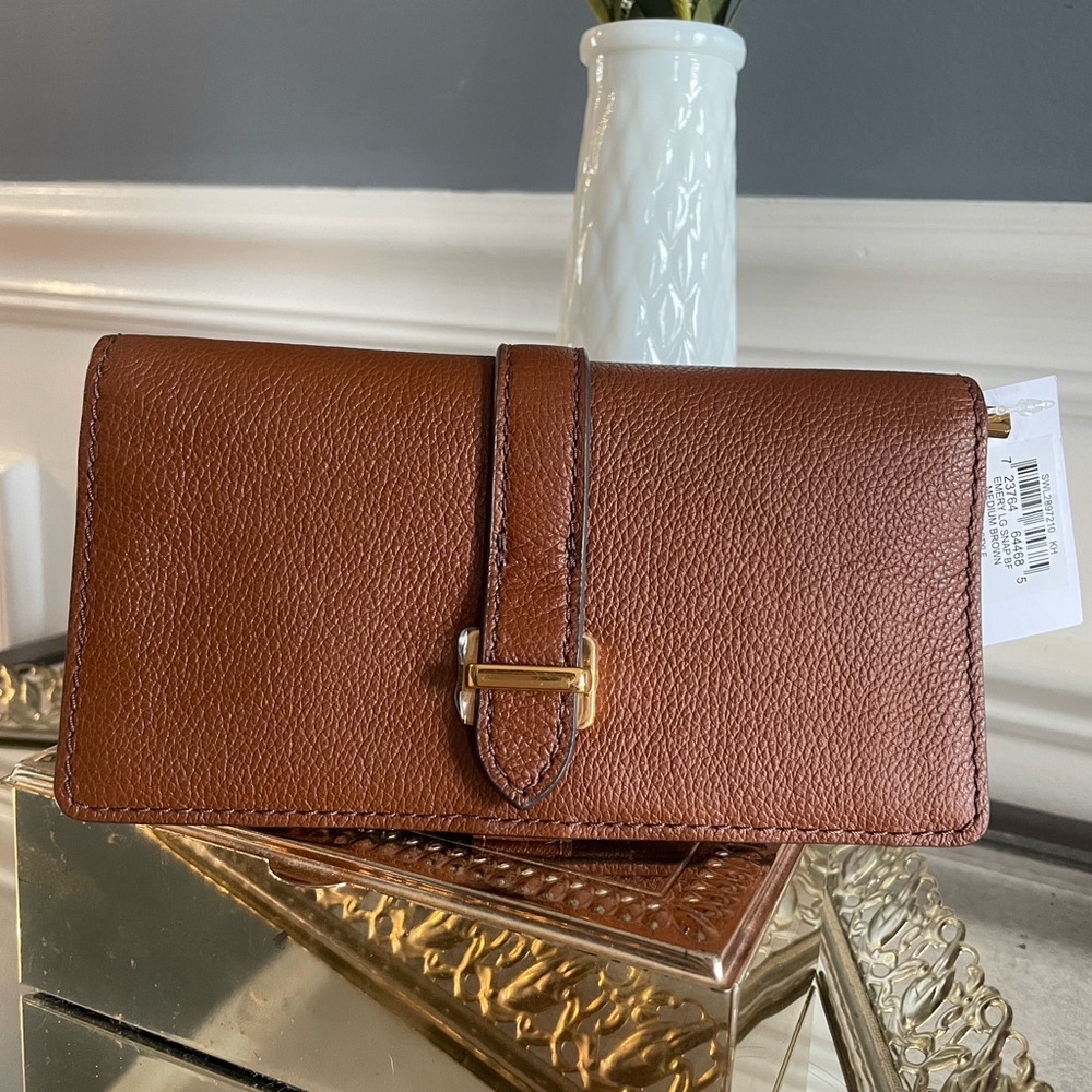 Fossil Emery Large Leather Snap Wallet
